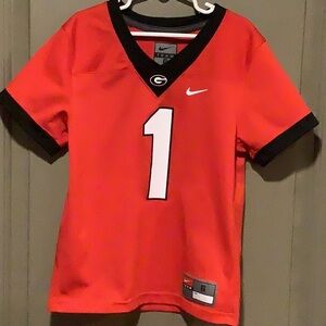 EUC Georgia Youth 8-9 Nike Football Jersey.